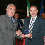 Felicetto ANGELINI premiato dal presidente del Coni provinciale, Riccardo Viola