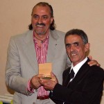 Plinio BIANCHINI premiato dal consigliere regionale del Cr Lazio, Sergio Insogna