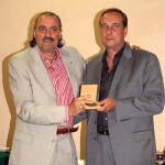 Giuseppe GENTILI premiato dal consigliere regionale del Cr Lazio, Sergio Insogna
