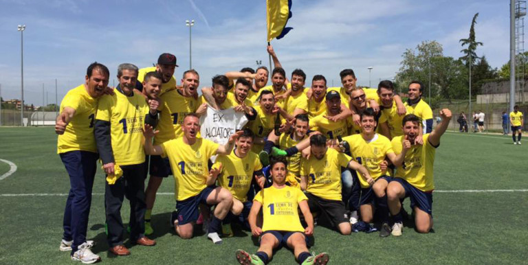 Torre Angela, che festa per la promozione in I categoria