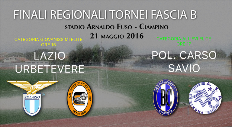 Al Fuso di Ciampino le finali giovanili dei tornei di Fascia B