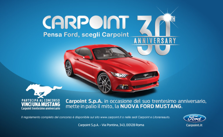 Concorso Carpoint, vinci una Mustang