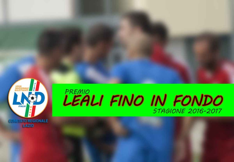 Premio Leali Fino in Fondo per Calcio a 11 e Calcio a 5