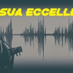 Retro style records podcasts concept. Microphone