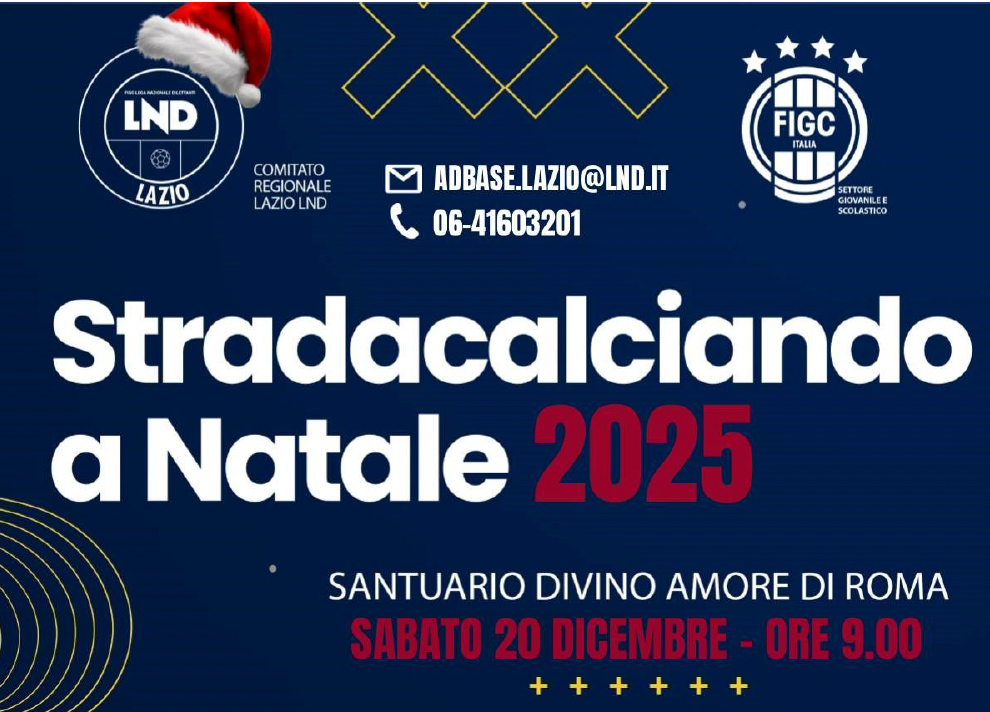 Stradacalciando a Natale: al Divino Amore la grande festa di calcio, gioco e valori